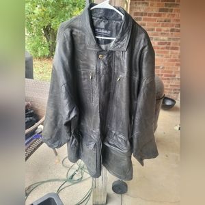 Pele pele by Marc buchanan long leather jacket